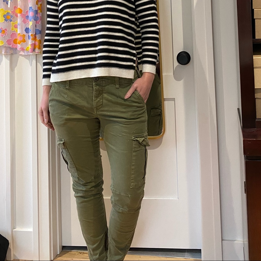 Free People low-rise cargo skinny pants